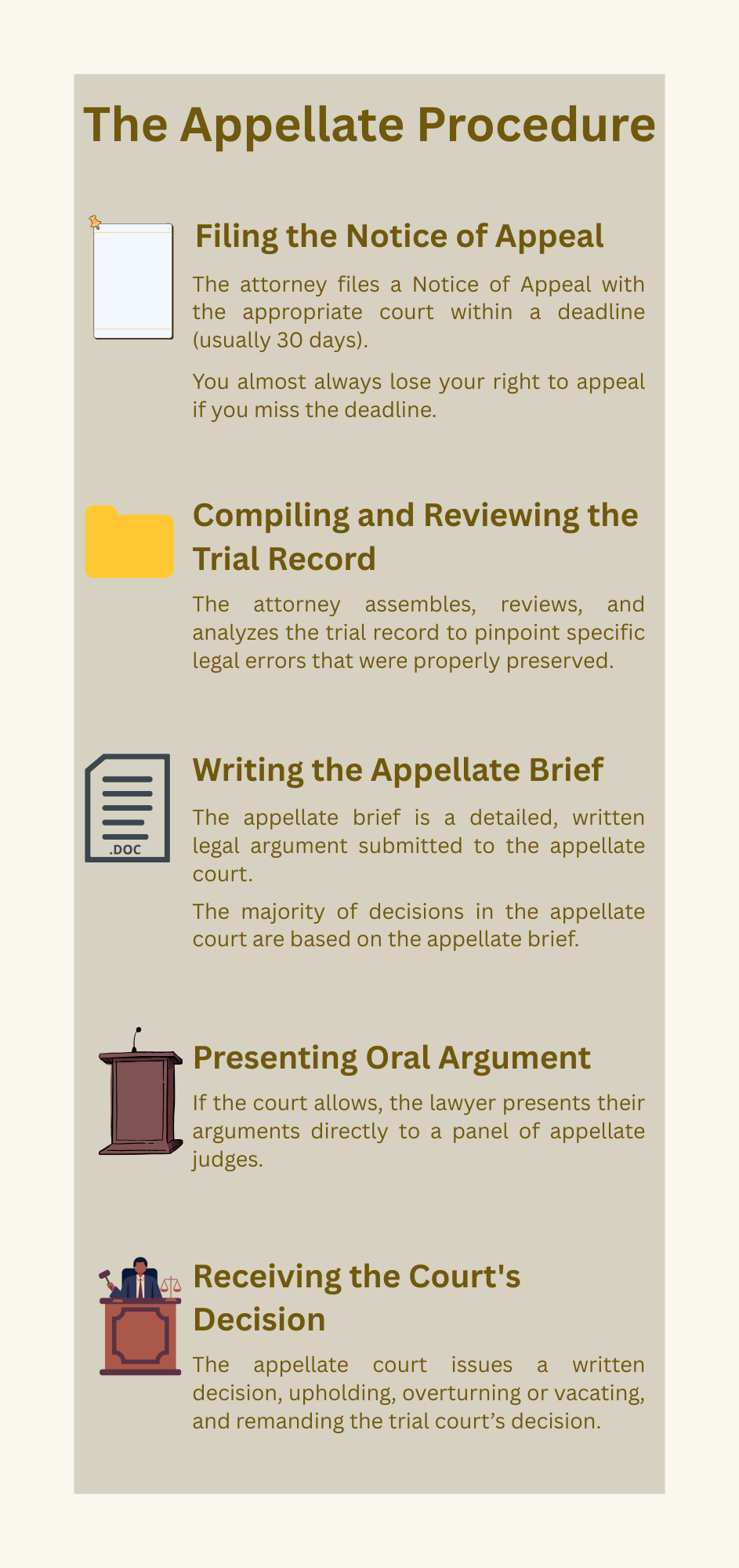The Appellate Procedure