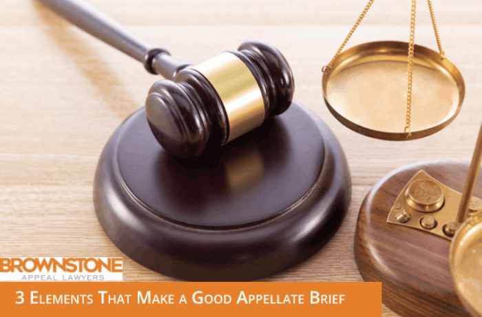 3 Elements That Make a Good Appellate Brief