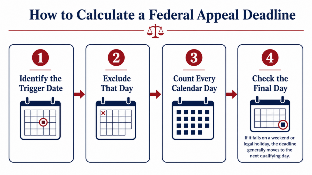How to calculate federal appeal deadlines