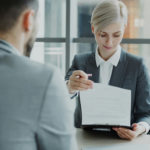 a appellate court attorney speaking to a client