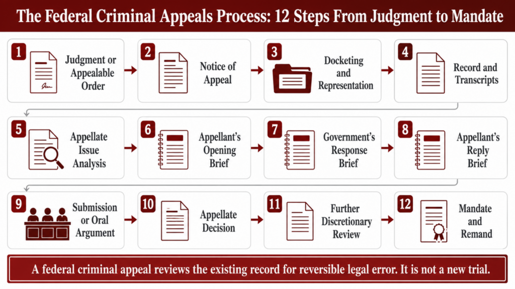Federal criminal appeal process explained from start to finish