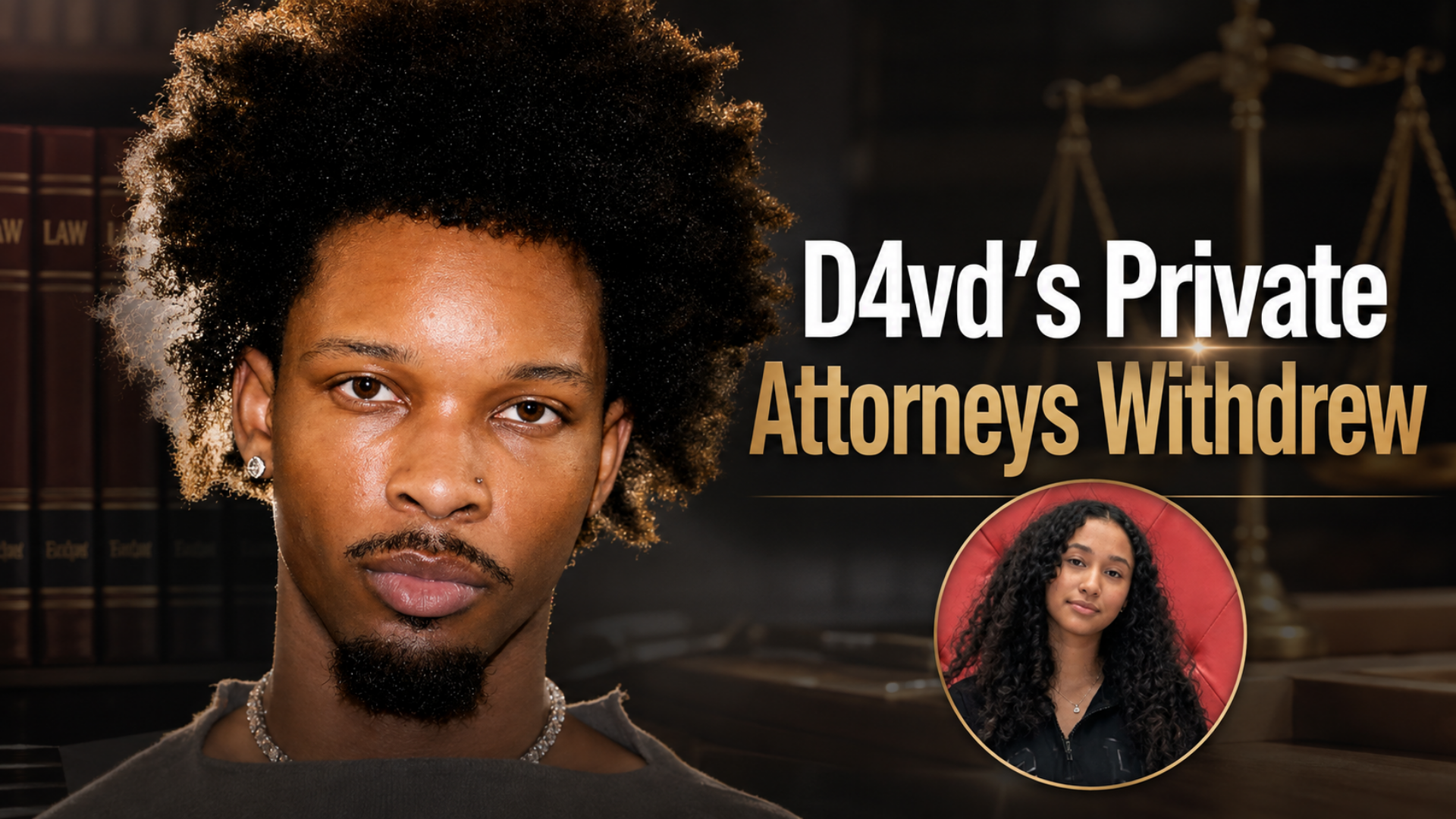 D4vd pleaded not guilty as his private attorneys withdrew and the Los Angeles County Public Defender’s Office took over his defense in his murder case.