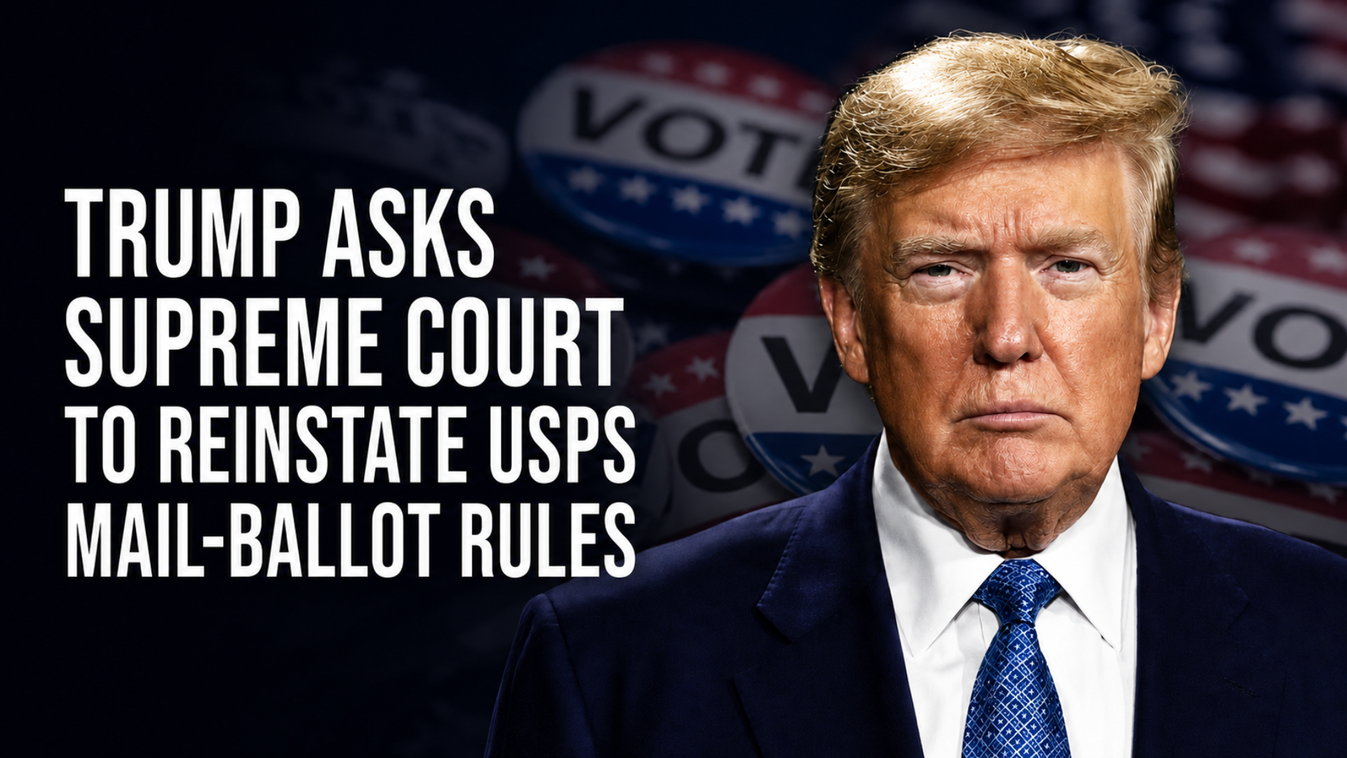 Trump Asks Supreme Court to Reinstate USPS Mail-Ballot Rules